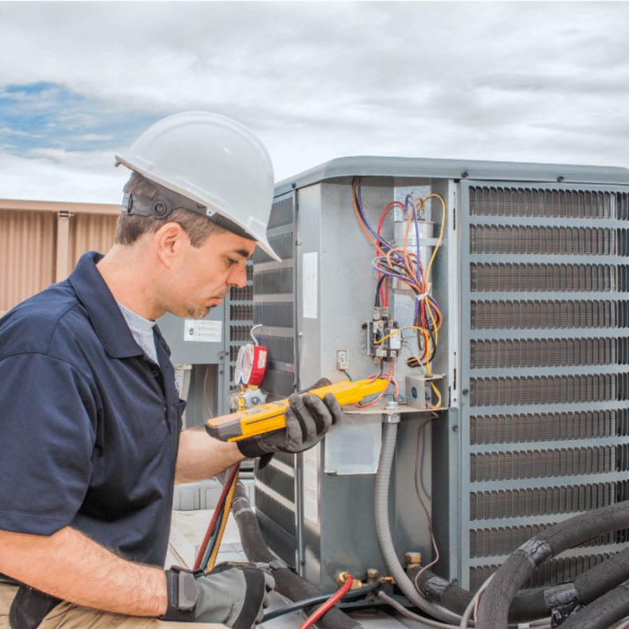 Brantford HVAC Pros HVAC technician servicing a system
